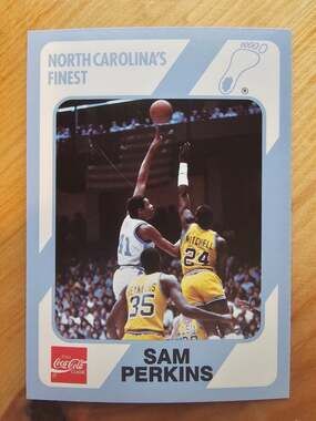 Sam Perkins 1989 Collegiate Collection #33 - North Carolina's Finest -Fresh Pull